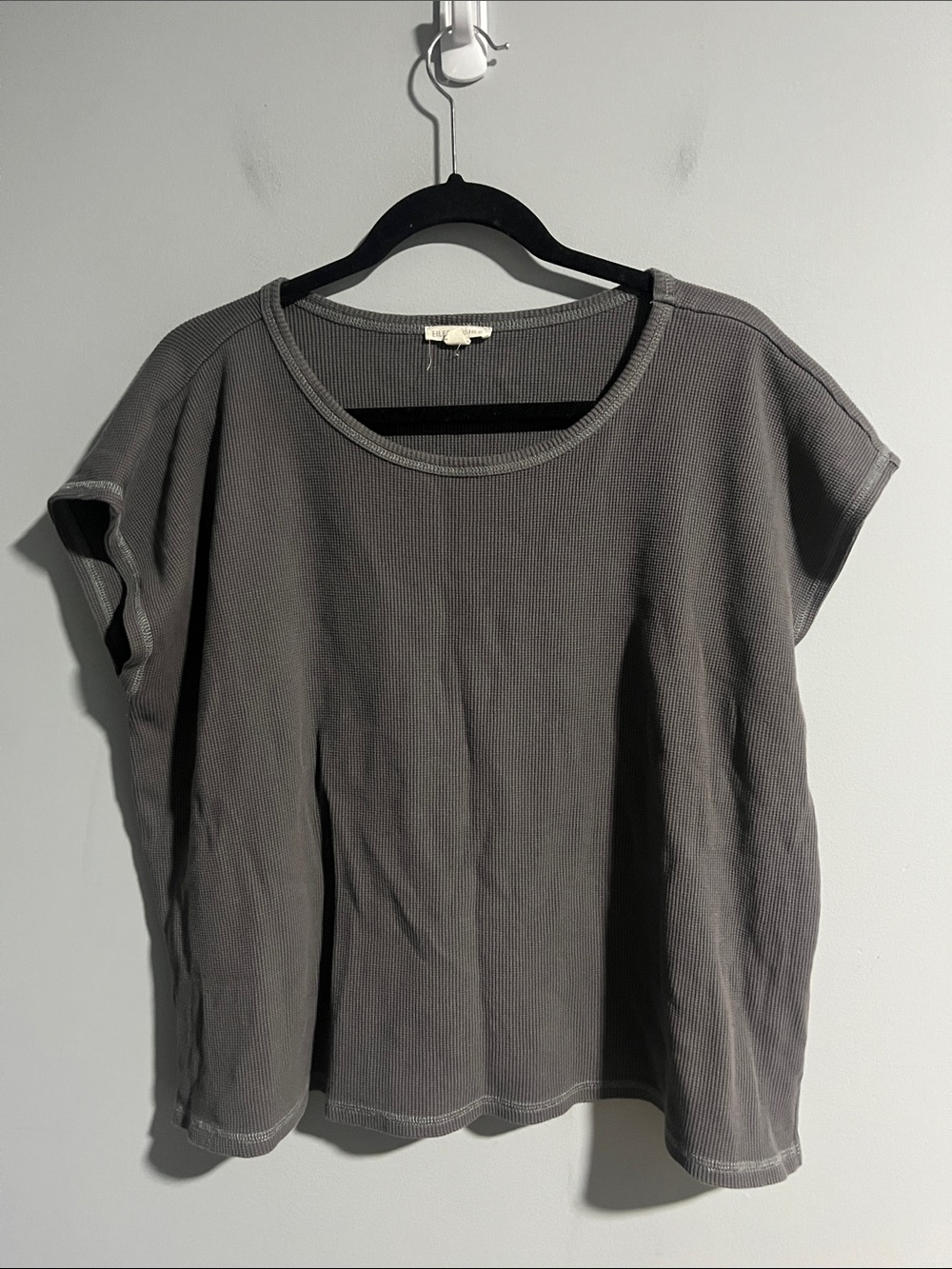 Eileen Fisher Organic Cotton Thermal Short Sleeve Tee